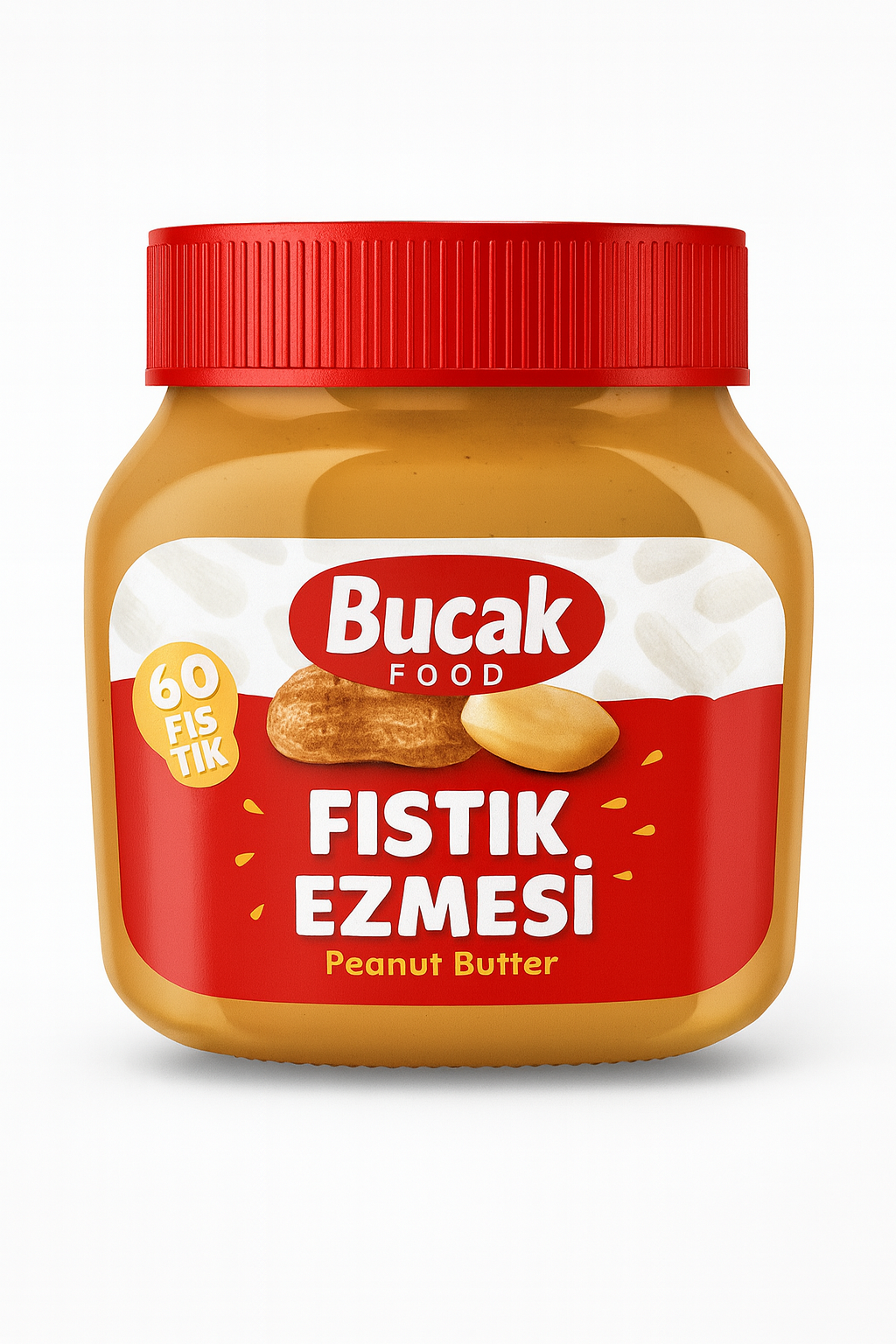 Doğal Katkısız Kavanoz Özel Üretim Şekerli Fıstık Ezmesi